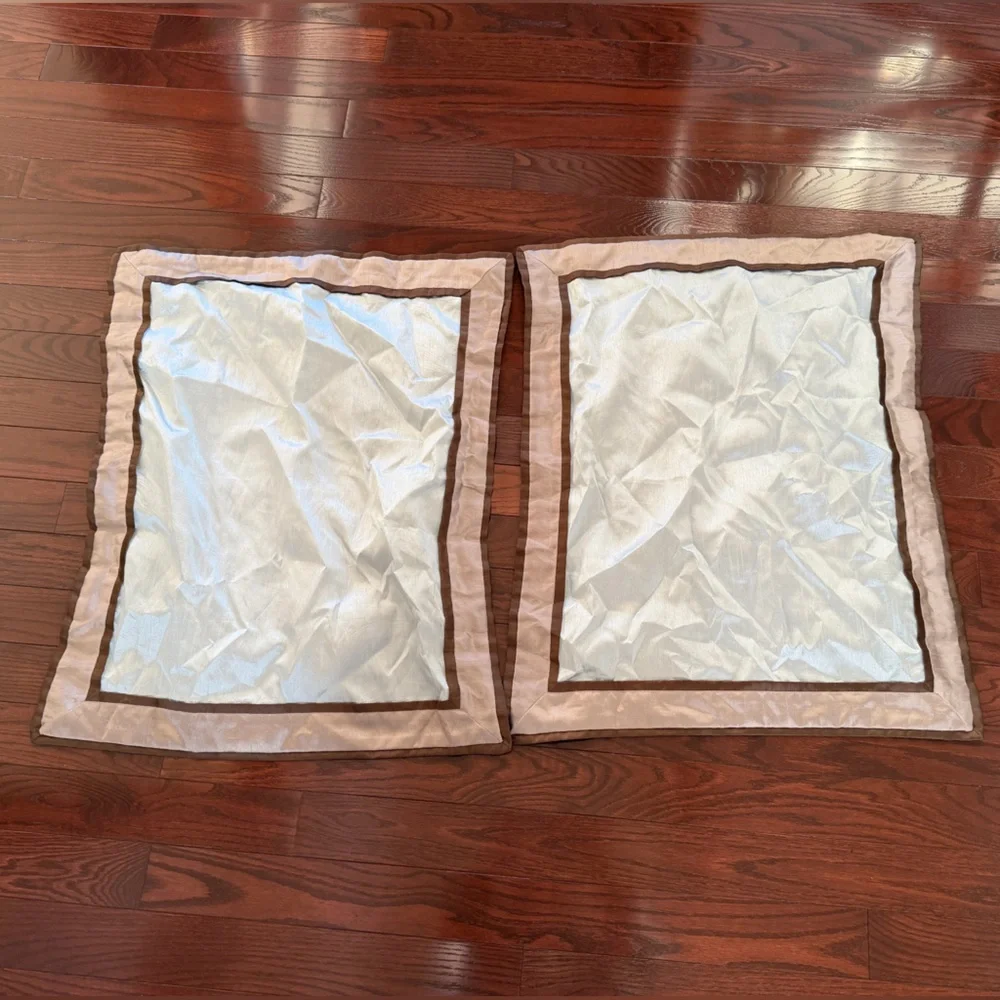 Madison Park Abigail Sky Blue and Brown Queen Comforter with 2 Pillow Shams
